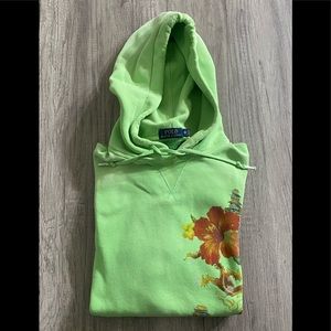 Vintage Polo Ralph Lauren Hoodie in lime green